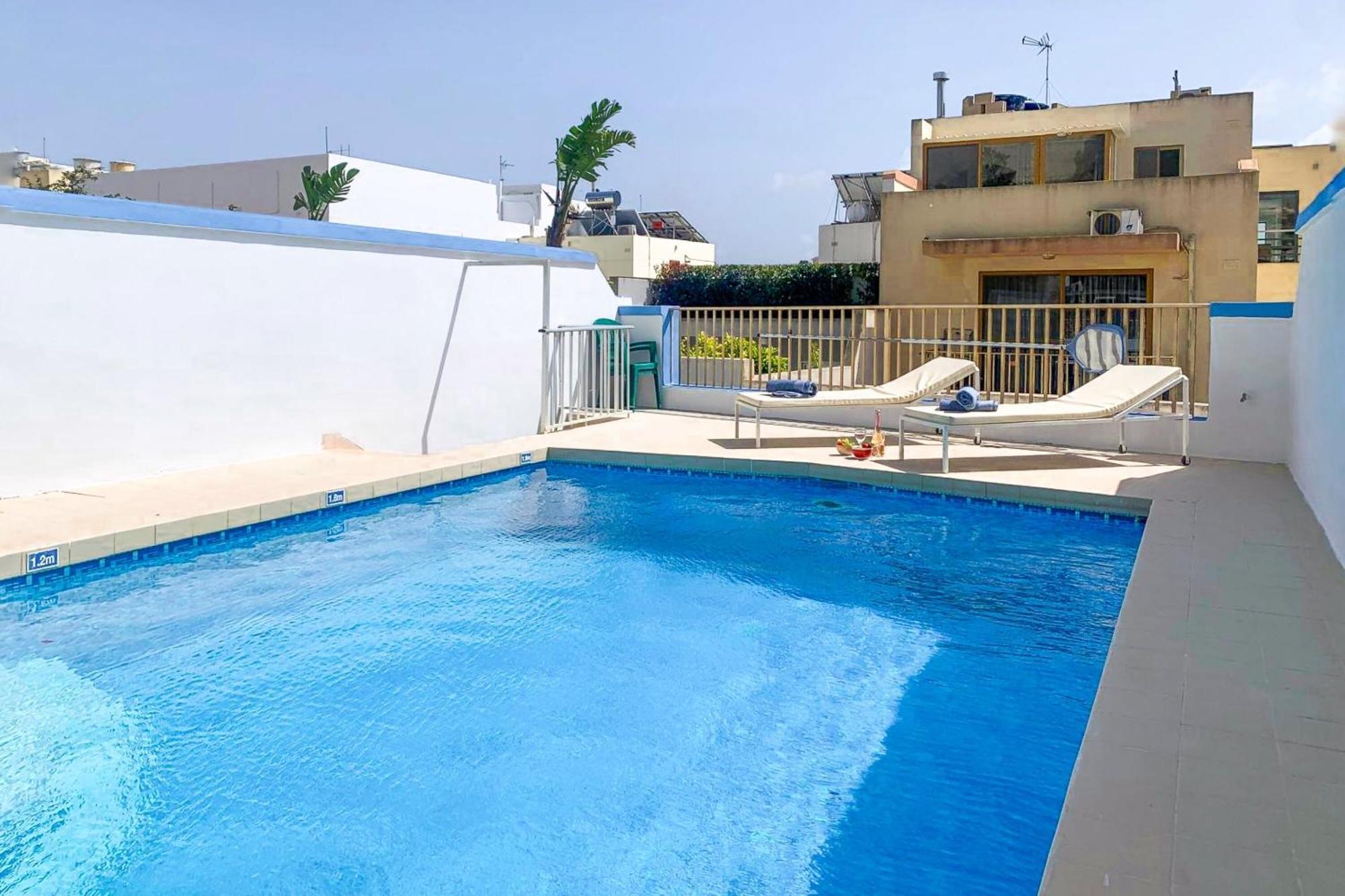 Pool & Sea Merill Apartments Mellieha Exterior photo