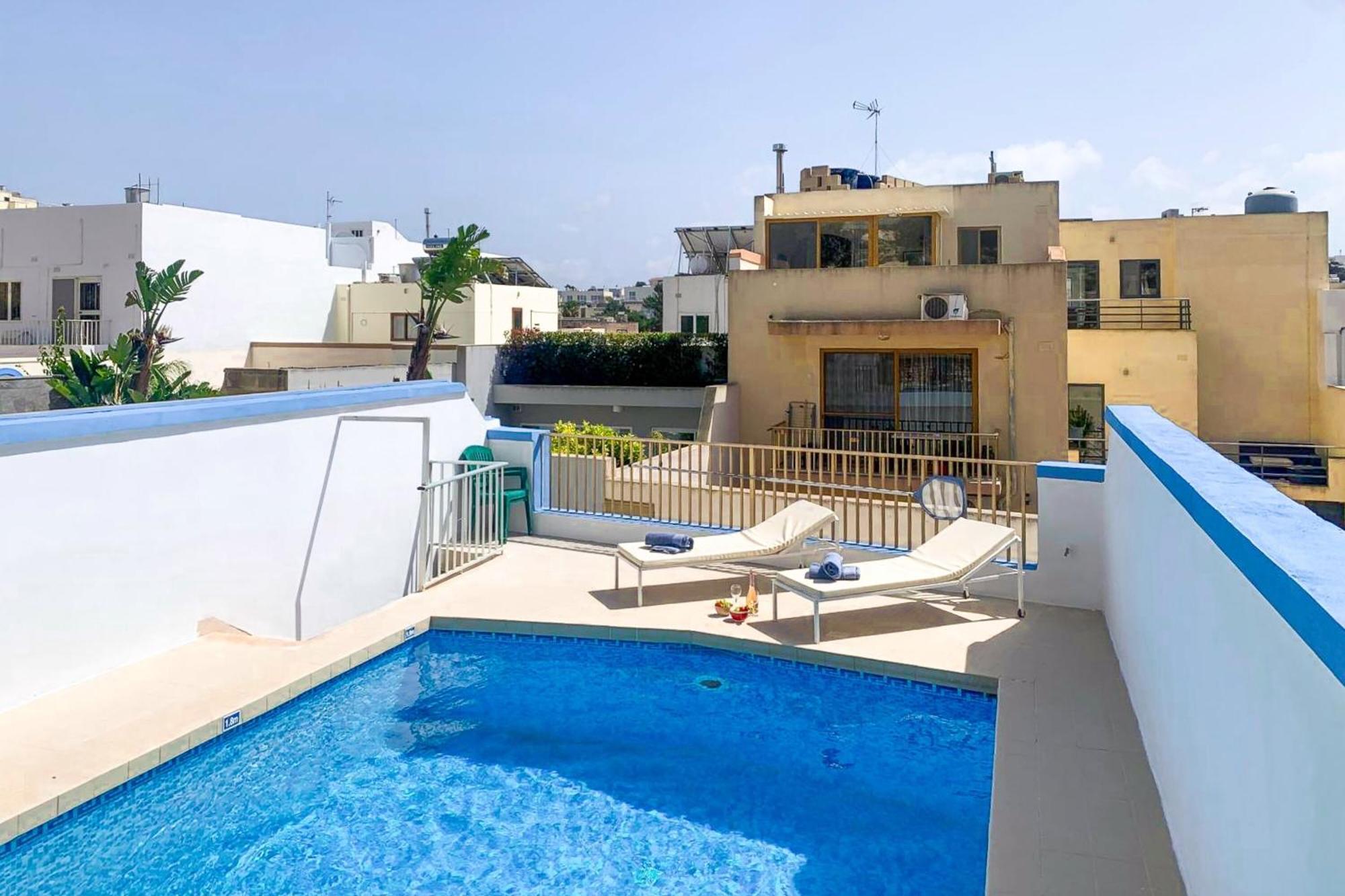 Pool & Sea Merill Apartments Mellieha Exterior photo